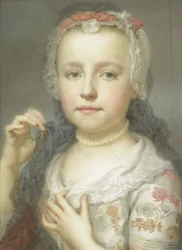 Retrato de una niña, posiblemente Julie Carlotta Mengs, hermana del artista, 1742-44
