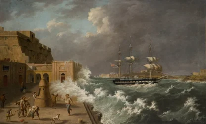 Escena del puerto, Malta