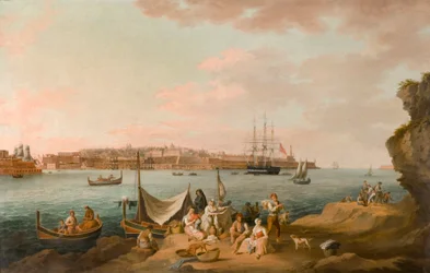 Escena del puerto, Malta