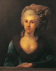 Austria, Viena, Retrato de Marianne von Martines cantante y compositora, estudiante de Franz Joseph Haydn