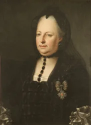 María Teresa vestida de luto