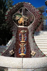 Fuente de azulejos, Parque Güell