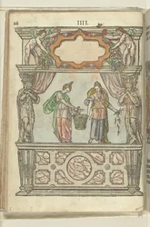 Escena con Hebe y Voluptas, 1578