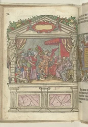 Escenario con representación alegórica en Grote Markt, 1578