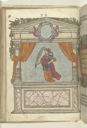 Escenario con la Personificación de la Victoria (Palmaris), 1578