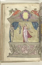 Escena con Personificación de la Generosidad (Magnanimitas), 1578