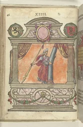 Escena con Personificación de la Fuerza (Fortitudo), 1578