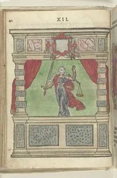 Escena con personificación de la justicia (Justitia), 1578