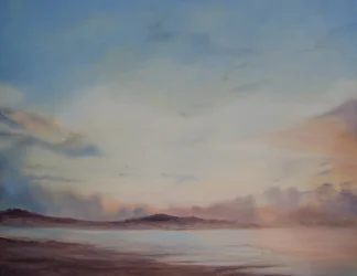 Playa de Instow, separación de la marea, 2014