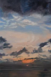 Nubes de salmón, 2011 (óleo sobre lienzo)