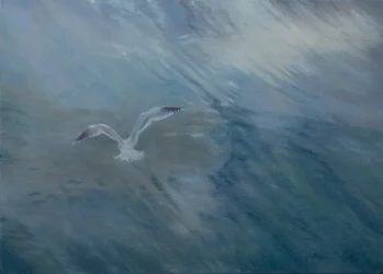 Gaviota volando, 2012 (óleo sobre lienzo)