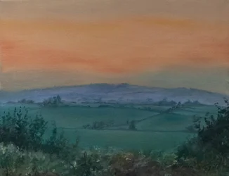 La vista, 2022 (óleo sobre lienzo)