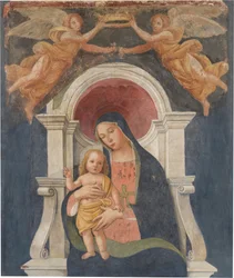 Antoniazzo Romano - La Virgen con el Niño, Hacia 1495