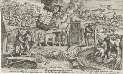 Los pastores ciegos Pastores ciegos / Pasteurs aveugles (título sobre el objeto)