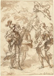 Venus como cazadora apareciendo a Eneas y Acates