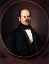 Retrato de Antonio Maria ESQUIVEL Y SUAREZ DE URBINA (1806-1857). Pintura de Antonio BENAVIDES