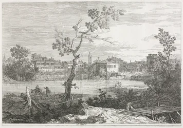 Vistas: Vista de Burano, una Ciudad en una Isla en la Laguna Veneciana, 1735-1746