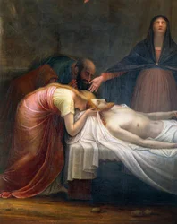 Lamentación sobre el Cristo Muerto (detalle)