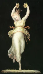 Mujer tocando castañuelas