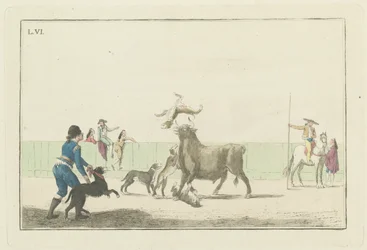 Plate VI, from the series Colección de las principales suertes de una corrida de toros (Collection of the Main Actions in a Bullfight)