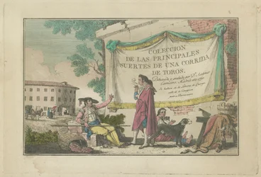 Title Plate, from the series Colección de las principales suertes de una corrida de toros (Collection of the Main Actions in a Bullfight)