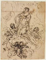 Apoteosis de un santo, c. 1700