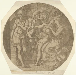 Un Hombre Despidiéndose de una Mujer, 1540-45