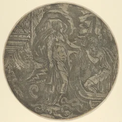 Circe dando una bebida a los compañeros de Ulises, 1540-45