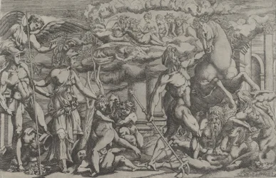 Competencia entre Neptuno y Atenea, 1540-45