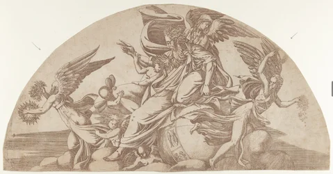 Dios sentado en el mundo, 1540-45