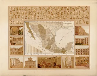 Atlas pintoresco es histórico de los Estados Unidos Mexicanos.