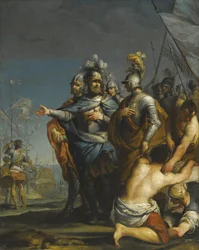 San Luis partiendo para la cruzada