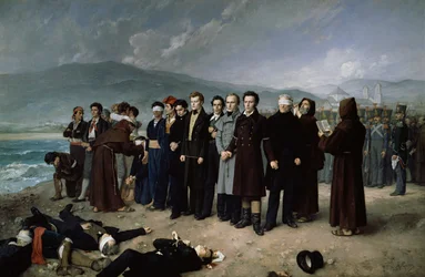 La ejecución de Torrijos y sus compañeros en la playa de Málaga