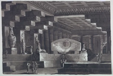Diseño de escenario, Interior de templo egipcio