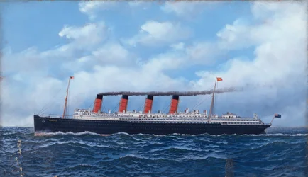 El transatlántico de Cunard 