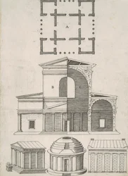 Templos antiguos y rotondas (cinco diseños)
