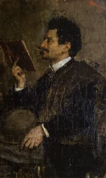 Retrato del crítico Saverio Kambo