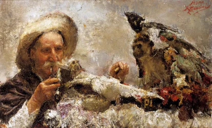 El adivino (óleo sobre lienzo)