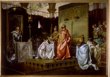 Tercer concilio de Toledo (589) - conversión de Recarede I (559-601) al catolicismo