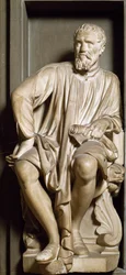 Retrato del escultor, pintor y arquitecto Miguel Ángel Buonarroti, llamado Miguel Ángel