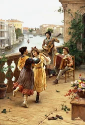 En un balcón veneciano