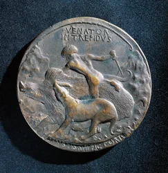 Medalla de bronce de Alfonso V de Aragón (1394-1458)
