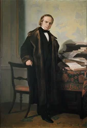 Retrato de Vincenzo Gioberti, filósofo, patriota y político italiano (óleo sobre lienzo)