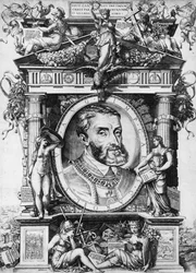 Retrato de Carlos V (1500-68), Emperador del Sacro Imperio Romano (grabado)