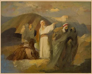 Escena bíblica (óleo sobre lienzo)