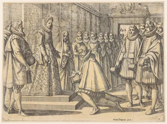 Mensajeros de Felipe de España ante Margarita de Austria