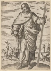 de San Felipe Desde allí vendrá a juzgar a vivos y muertos (título sobre objeto) Cristo, María en de apóstol (título de la serie)