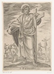San Felipe S. Philippe (título sobre objeto) Cristo, María y los Apóstoles (título de la serie)