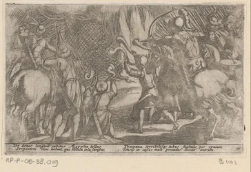 Jagers vangen een reuzenslang Diverse jacht- en strijdscènes (título de la serie) Caza de bestias, pájaros y peces Batallas de bestias: y bestias mutuas (título de la serie)