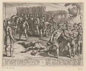 Julius Civilis es arrestado y su hermano Paulus decapitado Las guerras de Batavia contra los romanos (título de la serie) Batavorum cum Romanis Bellum (título de la serie)